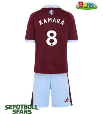 Aston Villa Boubacar Kamara #8 Hemmaställ Barn 2026-27 Kortärmad (+ Korta byxor)